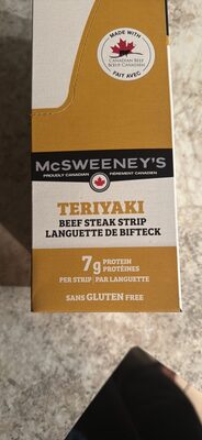 TERIYAKI BEEF STEAK STRIP front packaging