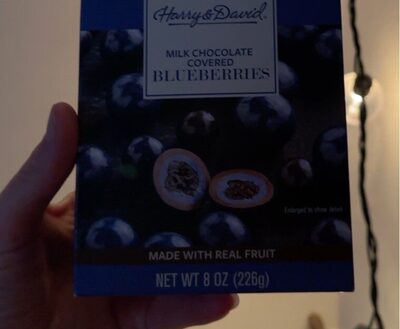 Milk chocolate covered blueberries