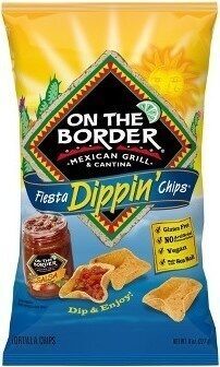 Fiesta dippin' tortilla chips front packaging