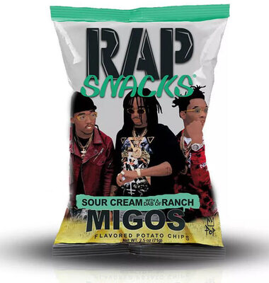 Rap snacks front packaging