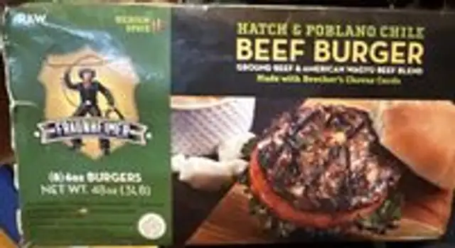 Hatch & Poblano Chile Beef Burger