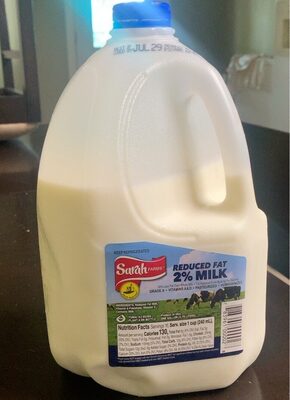 Reduced fat 2% milk