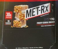 Met-rx Big 100 Fruity Cereal Crunch Meal Replacement Bar