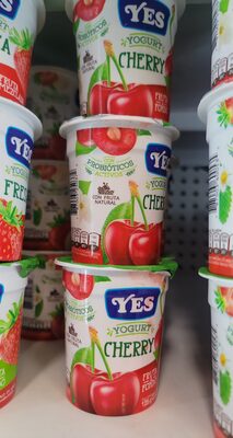 Yes yogurt cherry front packaging