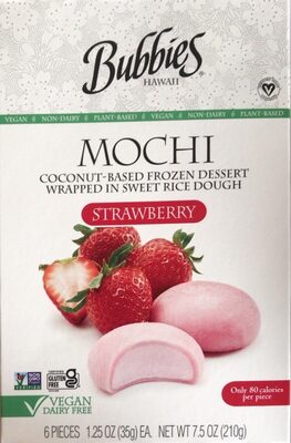 Vegan Strawberry Mochi Coconut Frozen Dessert