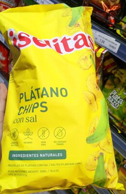 plátano chips con sal