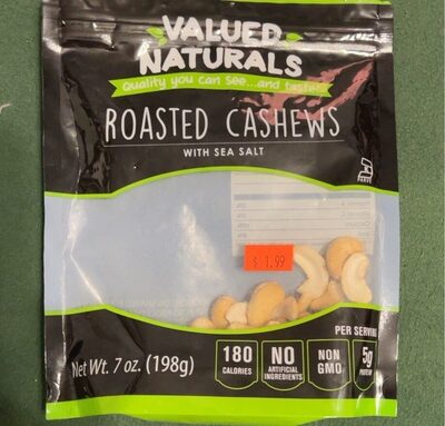Roasted Cashews front packaging