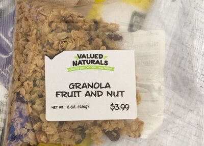 Granola fruit and nut