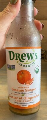 Organic Orange Sesame Ginger Dressing & Quick Marinade