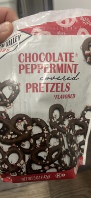 Chocolate Peppermint covered Pretzels