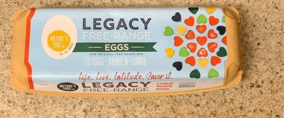 Legacy free range large white eggs