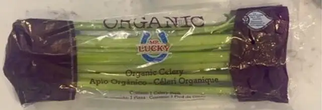 Organic Celery front packaging