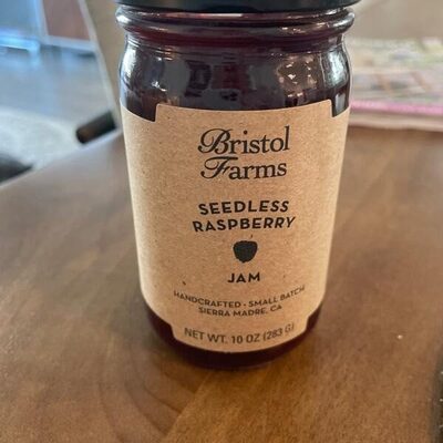Seedless raspberry jam