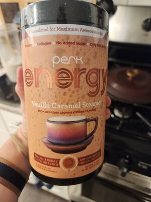 Perk Energy Vanilla Caramel Steamer