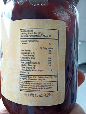 red raspberry fruit spread front packaging