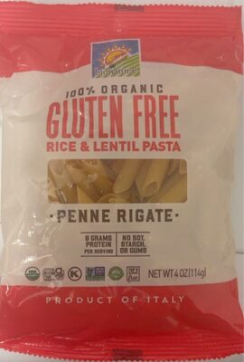 Gluten Free Rice & Lentil Pasta front packaging