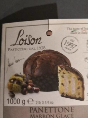 Panettone marron glacé front packaging