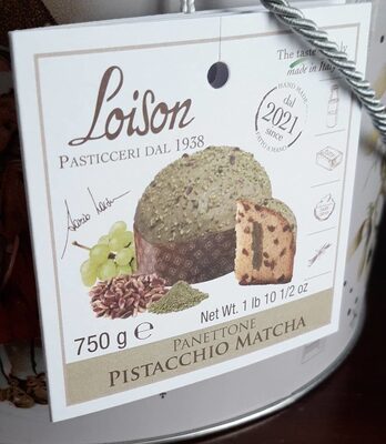 Panettone pistacchio matcha