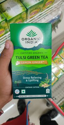 Organic Tulsi Green Tea Lemon Ginger