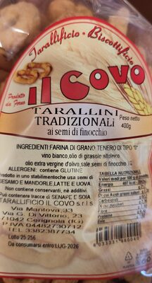 Tarallini tradizionali ai semi di finocchio