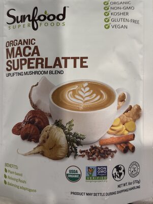 Maca Superlatte front packaging