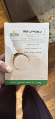 UNFLAVORED DRINK MIX protein with hyaluronic acid
