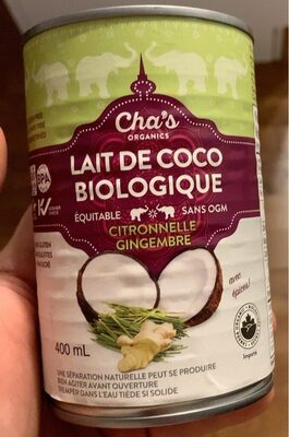 Lemongrass Ginger Organic Coconut Milk