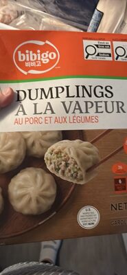 Dumplings à la vapeur au porc et aux légumes