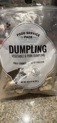 Dumpling Vegetable & Pork Dumpling