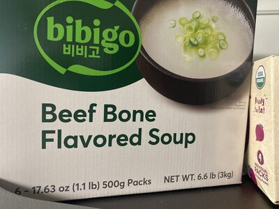 Korean beef bone broth soup