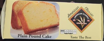 Plain Pound CakeAmerican Classuc