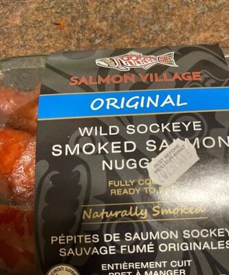 Smoked salmon nuggets