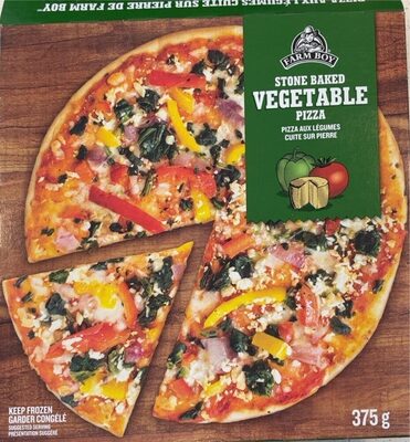 Stone baked vegetable frozen pizza