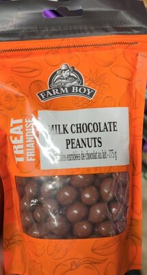 Milka chocolate peanuts front packaging