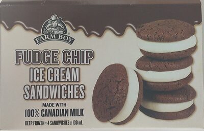 Fudge Chip Ice Cream Sandwiches