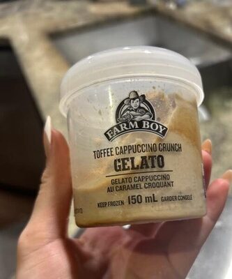 Toffee Cappuccino Crunch Gelato front packaging