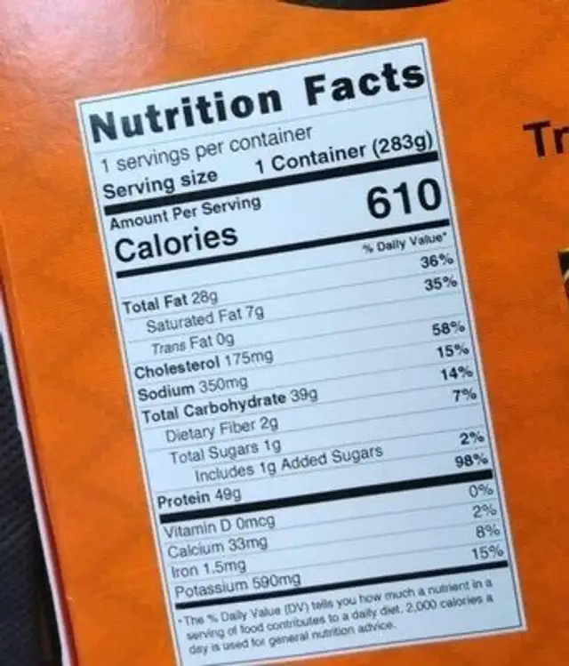 Chicken shawarma with basmati rice and vegetables nutrition facts table