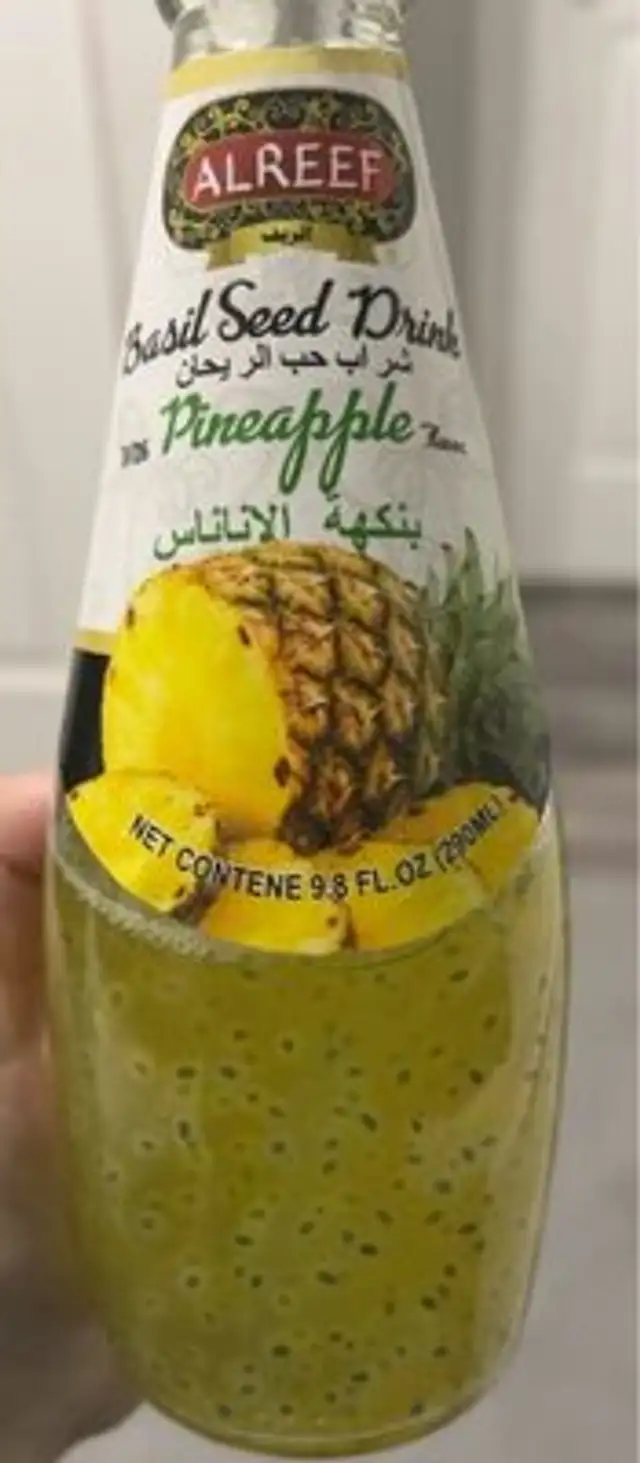 Basil seed drink pineapple