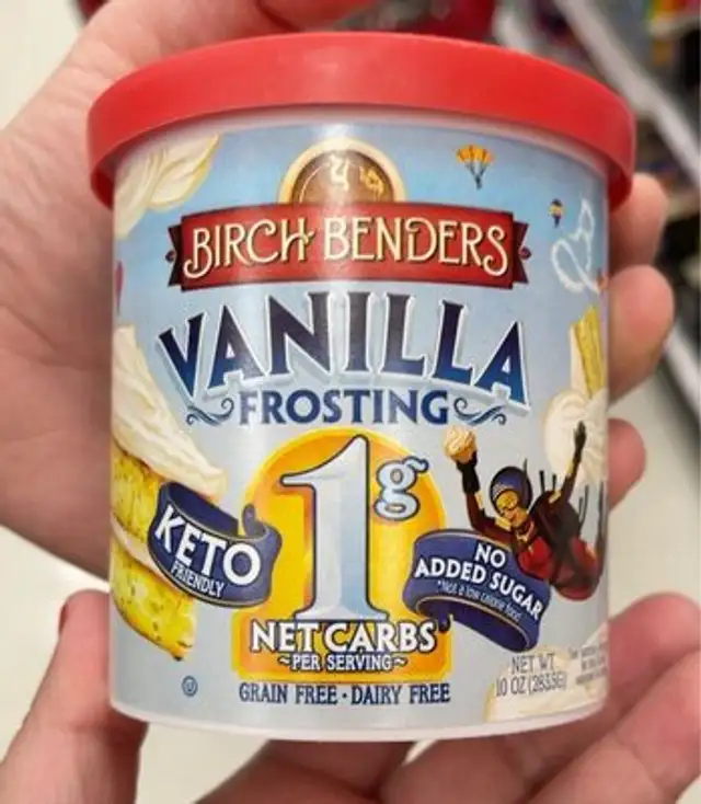 Birchbender vanilla frosting keto