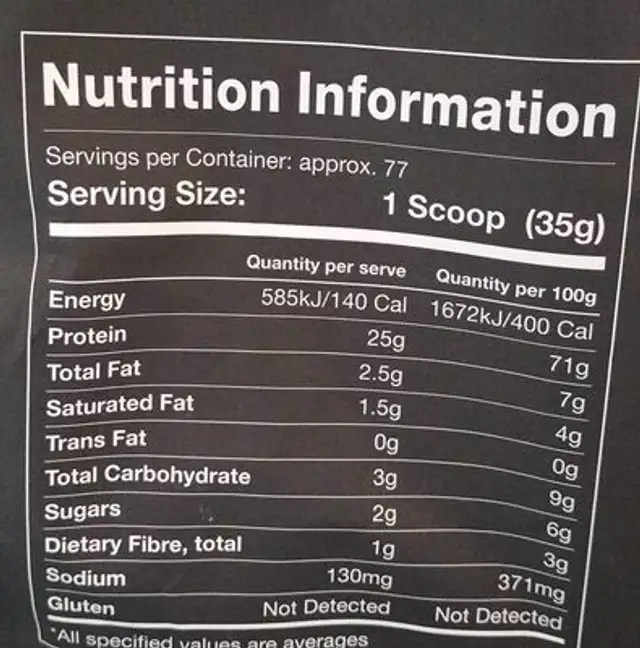 Combat protein powder chocolate milk nutrition facts table