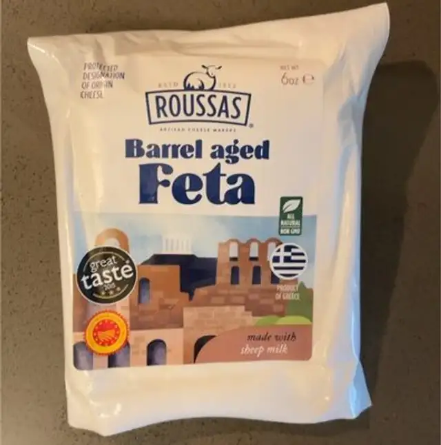 Barrel aged feta