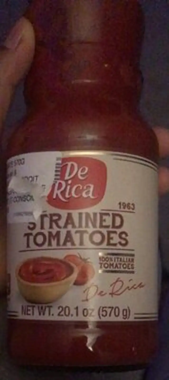 Strained tomatoes