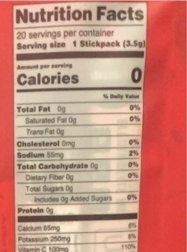 Ultima replenisher electrolyte hydration mix nutrition facts table