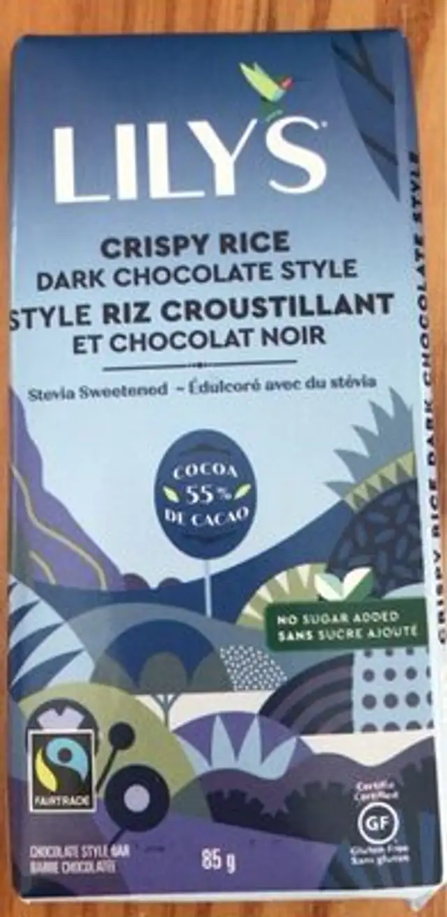 Crispy rice dark chocolate style