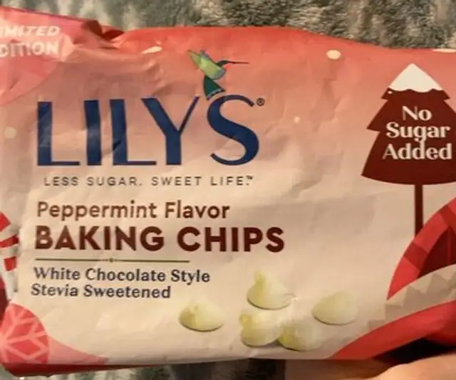 Peppermint baking chips