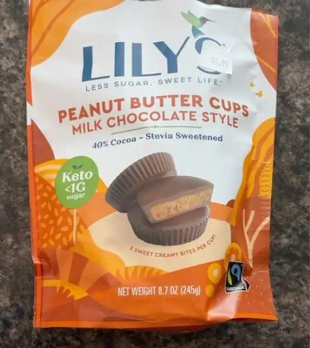 Milk chocolate peanut butter cups