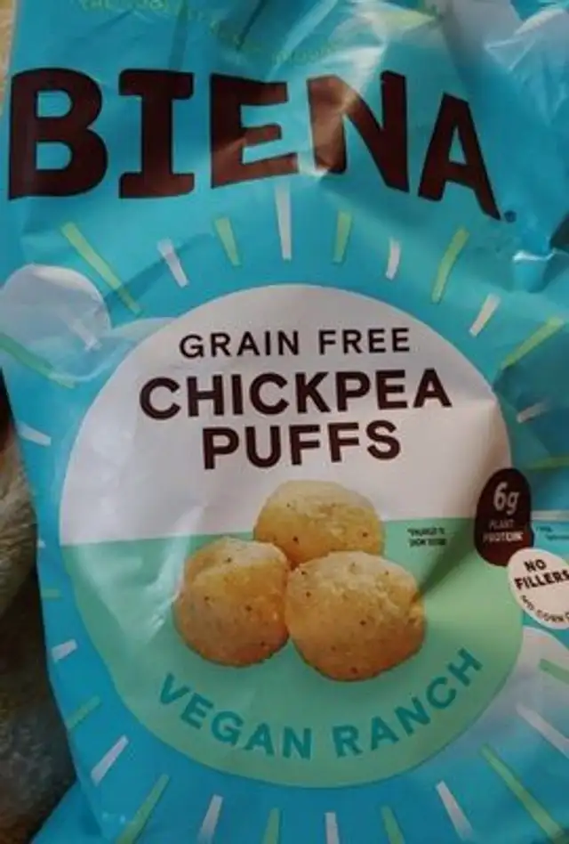 Biena Grain Free Chickpea Puffs- Vegan Ranch Flavor
