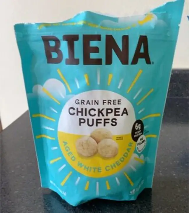 Grain Free Chickpea Puffs (Aged White Cheddar)
