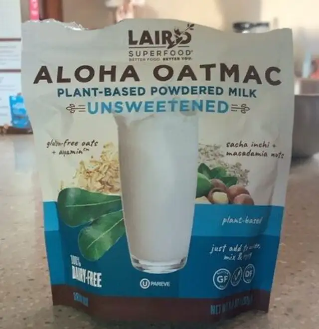 Aloha Oatmac Plant Based Powdered Milk