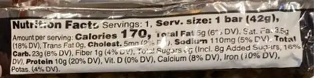 Fudgy mocha latte nutrition facts table